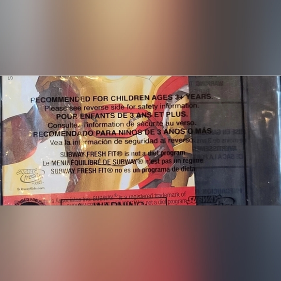 2013 Subway ~ Iron Man 3 ~ Sticker Earrings ~ Rare - Picture 3 of 11